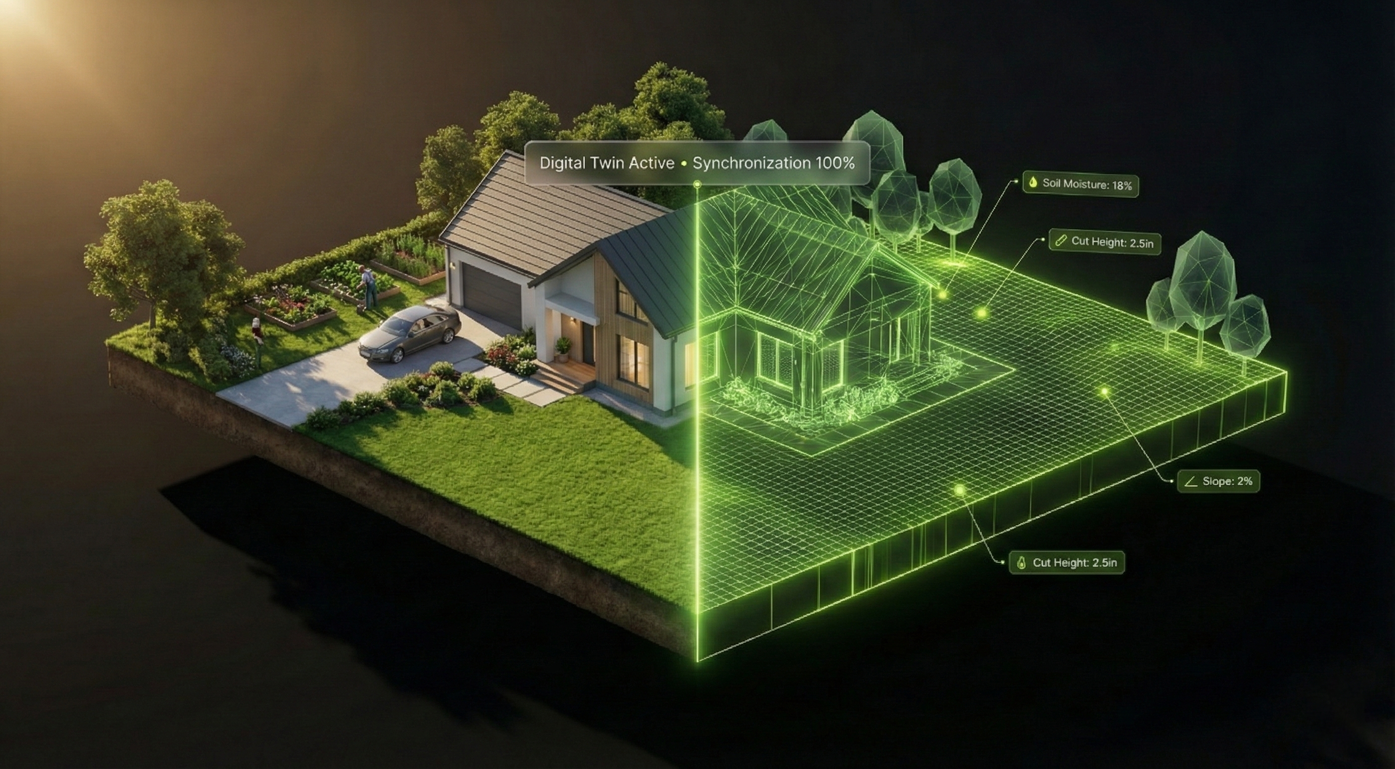 Digital Twin Technology - Real-time synchronization between your physical grounds and our monitoring system